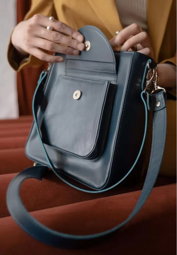 Luxury Women's Crossbody Bag – Made from Premium Leather - Leather Purse Backpack