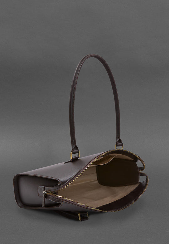 Casual Women's Leather Briefcase Messenger Bag - Leather Purse Backpack