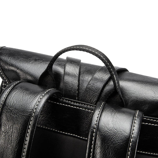 Designer brand stylish leather backpack with a vintage twist