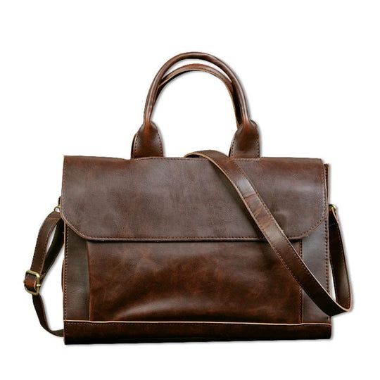 Chic and unique vegan leather messenger bag
