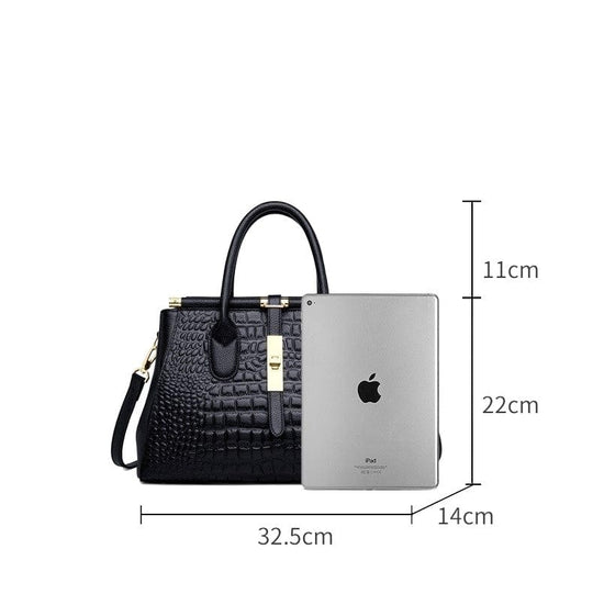 Handmade Genuine Cowhide Leather Women's Luxury Tote Handbag - Leather Purse Backpack