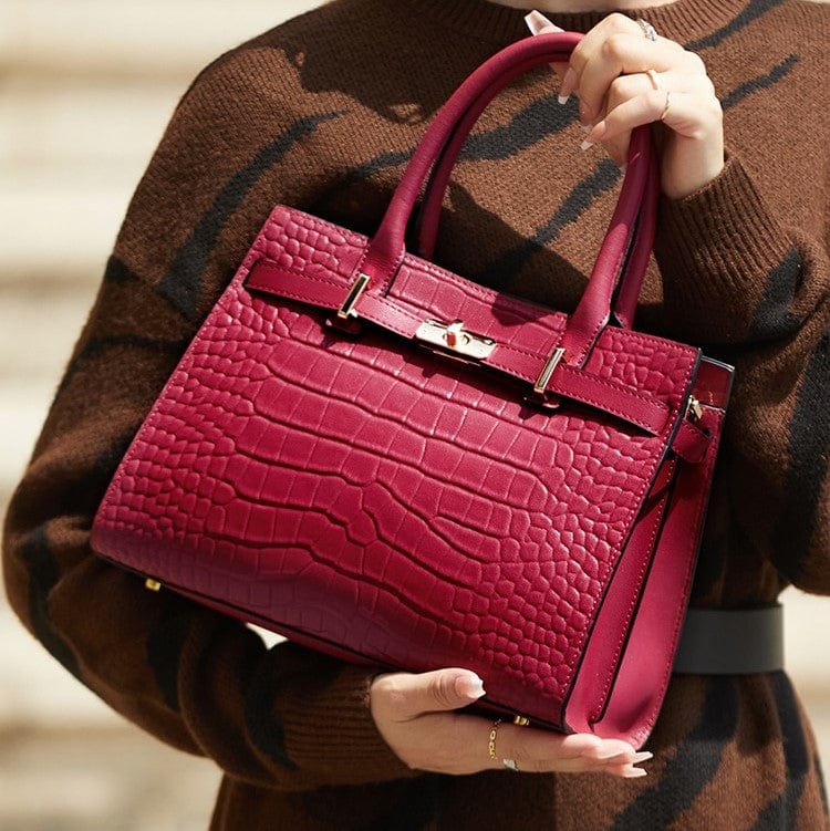 Luxury Designed Handmade Genuine Leather Women's Business Handbag - Leather Purse Backpack