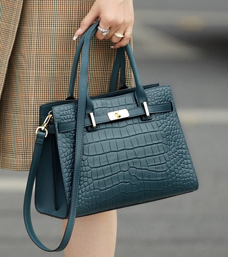 Luxury Designed Handmade Genuine Leather Women's Business Handbag - Leather Purse Backpack