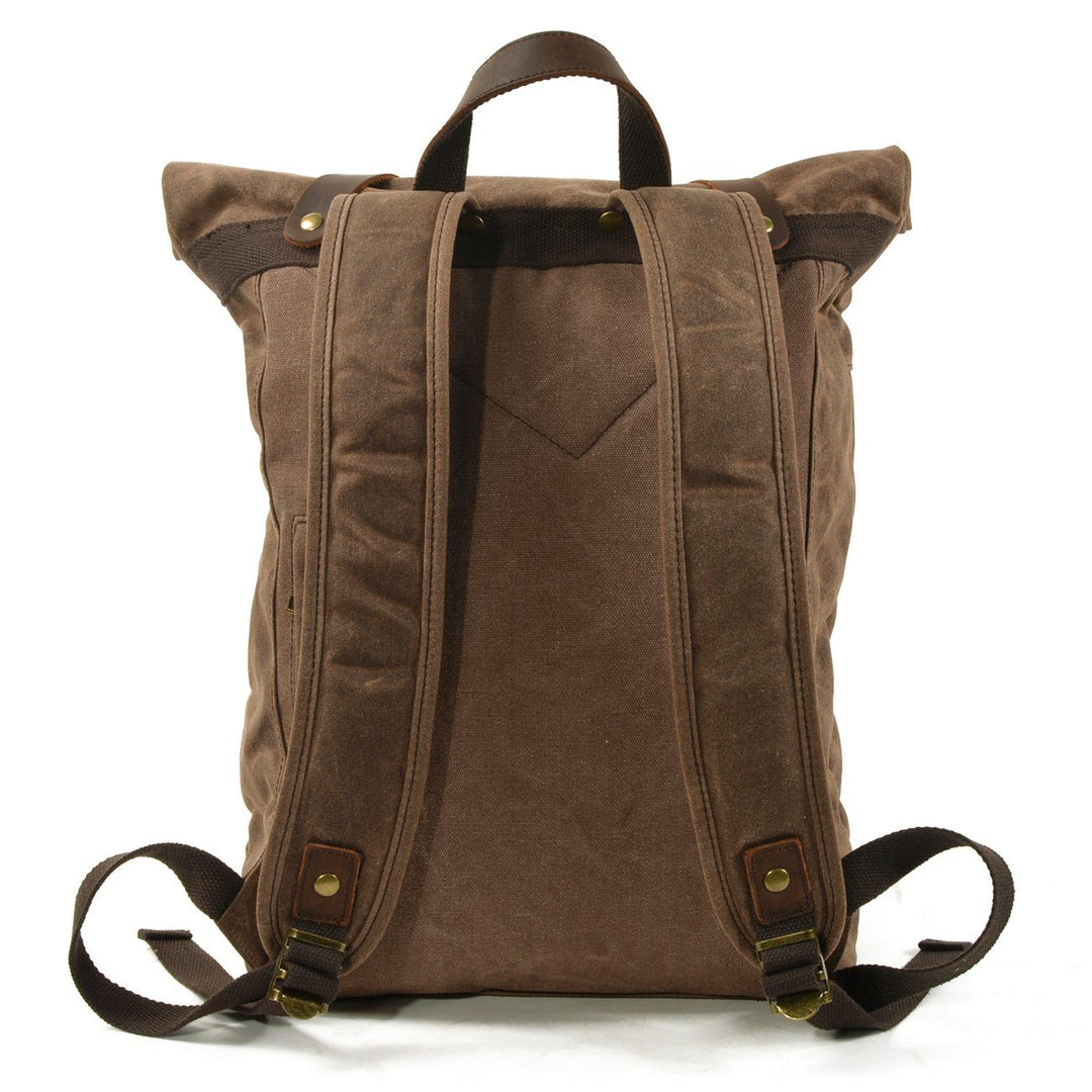 Versatile Canvas Rucksack Backpack – Durable, Stylish Bag for Travel - Leather Purse Backpack