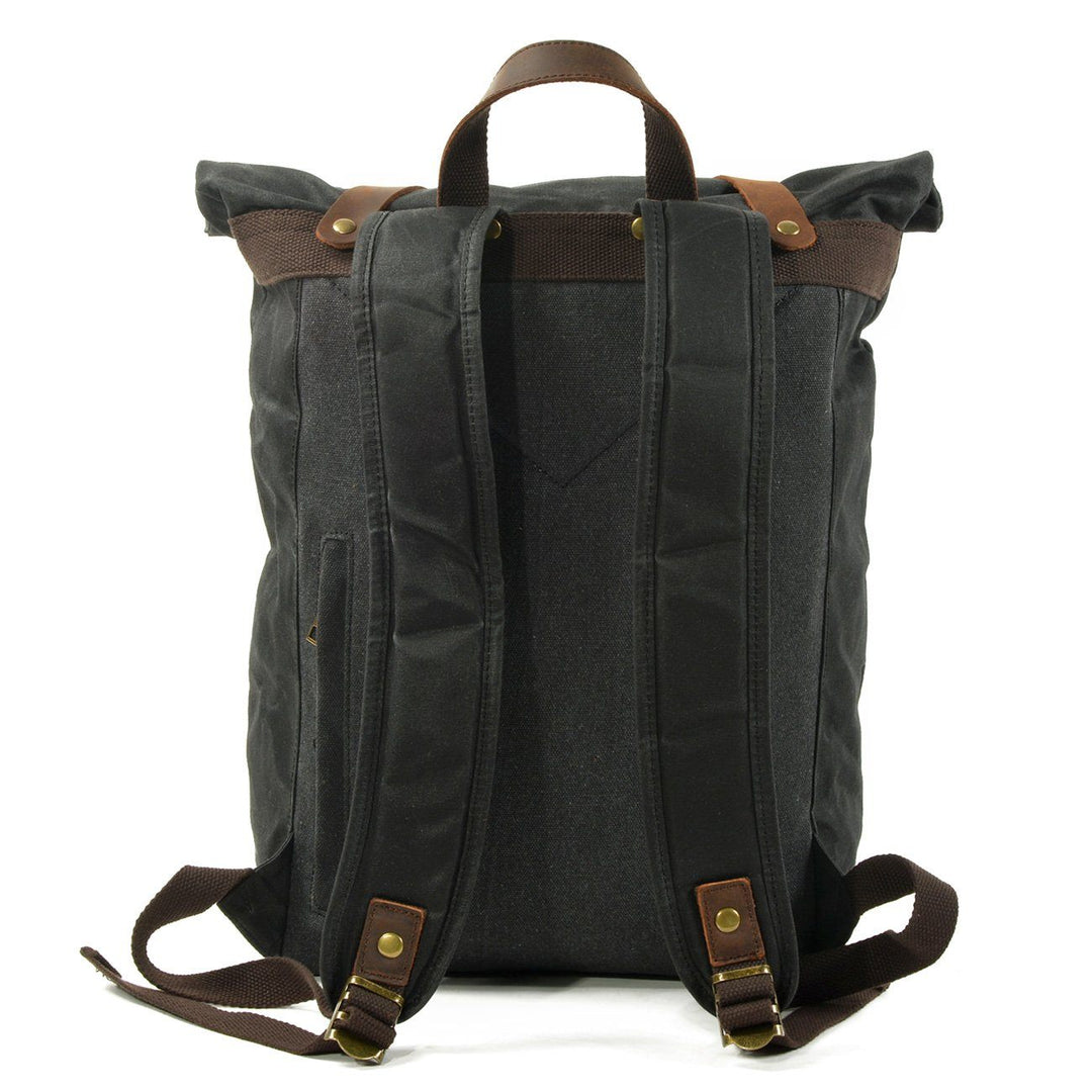 Versatile Canvas Rucksack Backpack – Durable, Stylish Bag for Travel - Leather Purse Backpack