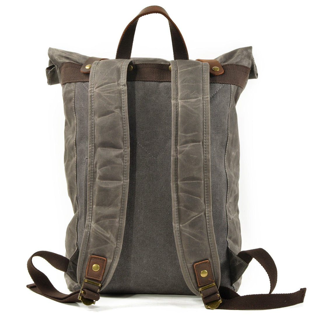 Versatile Canvas Rucksack Backpack – Durable, Stylish Bag for Travel - Leather Purse Backpack
