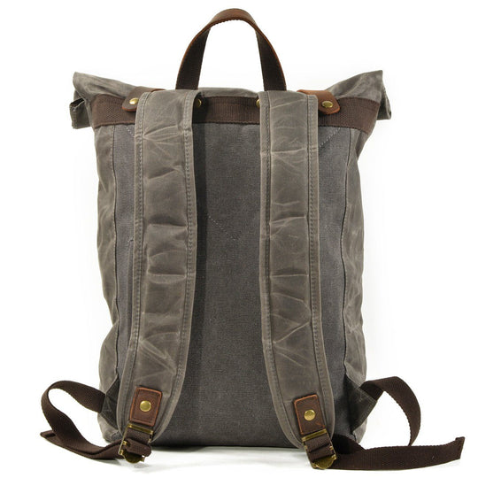 Versatile Canvas Rucksack Backpack – Durable, Stylish Bag for Travel - Leather Purse Backpack
