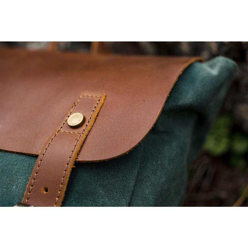 Elegant Vintage Laptop Backpack with Easy Access and Vintage Appeal - Leather Purse Backpack