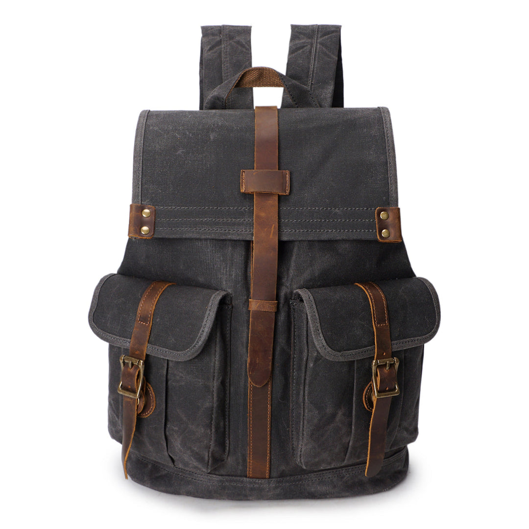 Stylish Vintage Rucksack with Durable Fabric and Timeless Appeal - Leather Purse Backpack