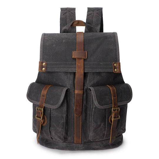 Stylish Vintage Rucksack with Durable Fabric and Timeless Appeal - Leather Purse Backpack