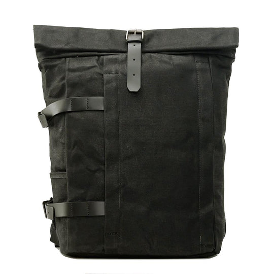 Durable Canvas Motorcycle Backpack – Stylish, Weather-Resistant Gear - Leather Purse Backpack