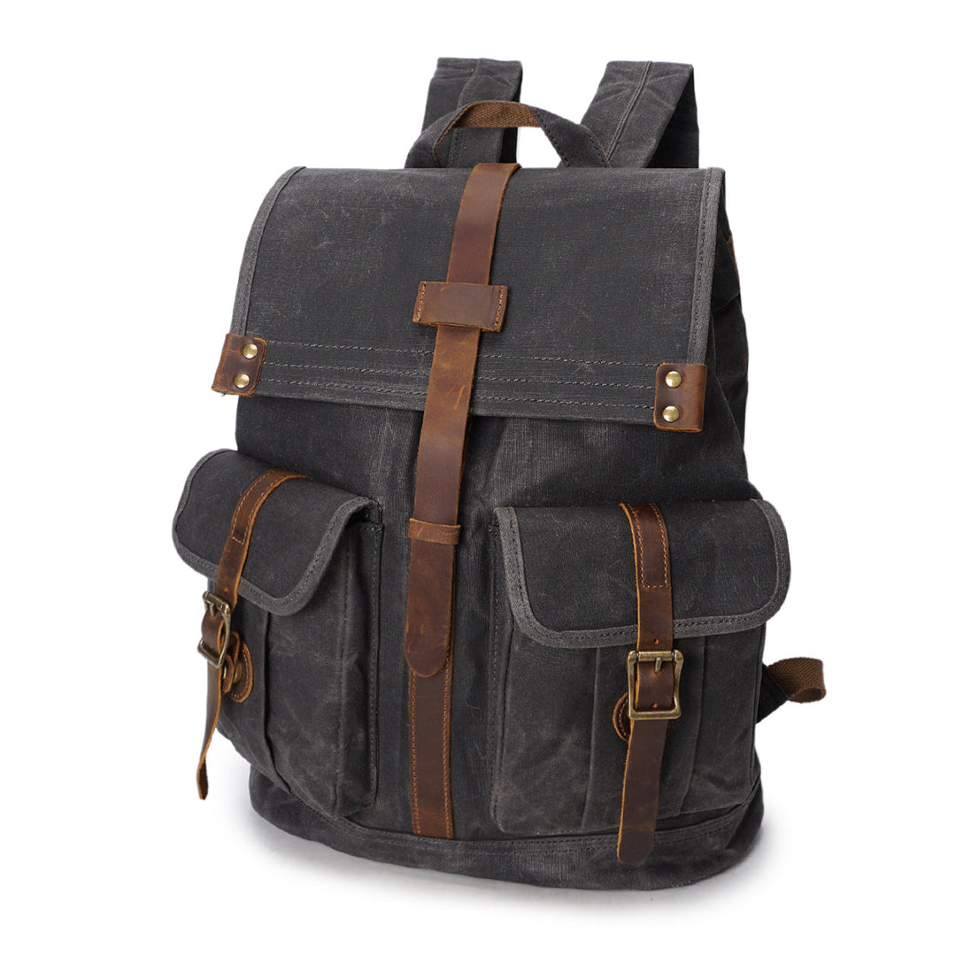 Stylish Vintage Rucksack with Durable Fabric and Timeless Appeal - Leather Purse Backpack
