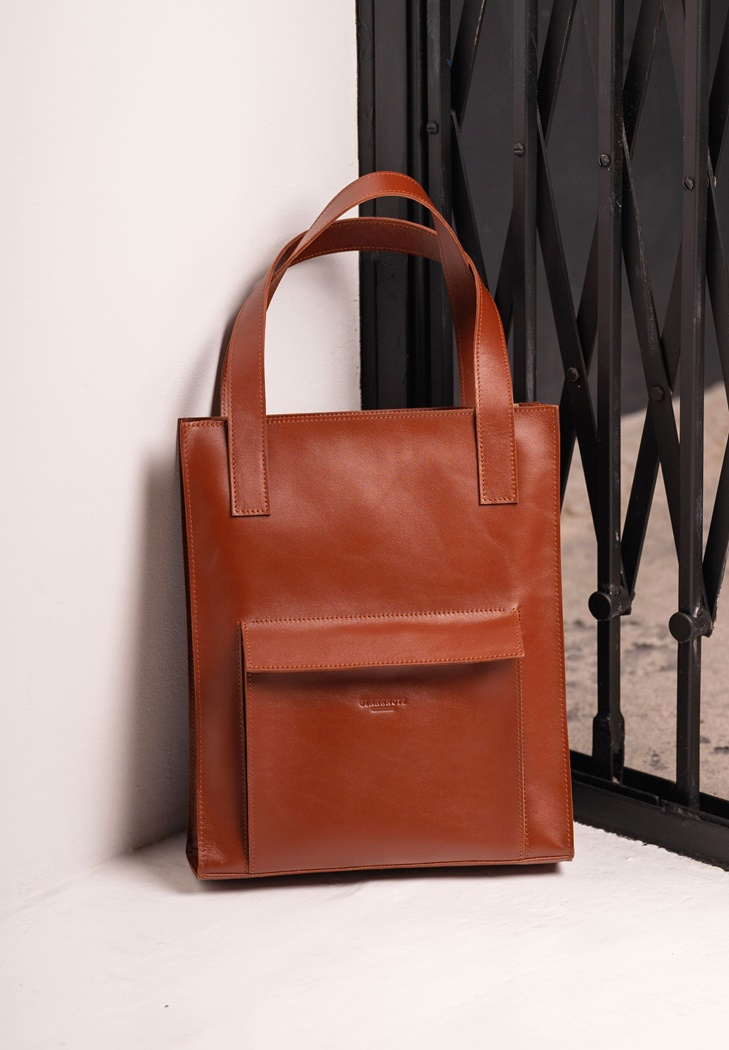Handcrafted Classic Design Leather Tote Bag for Women - Leather Purse Backpack