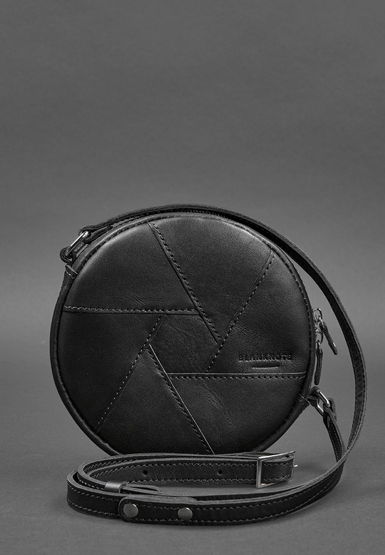 Designer Unique Crossbody Bag Leather Round Bag - Leather Purse Backpack