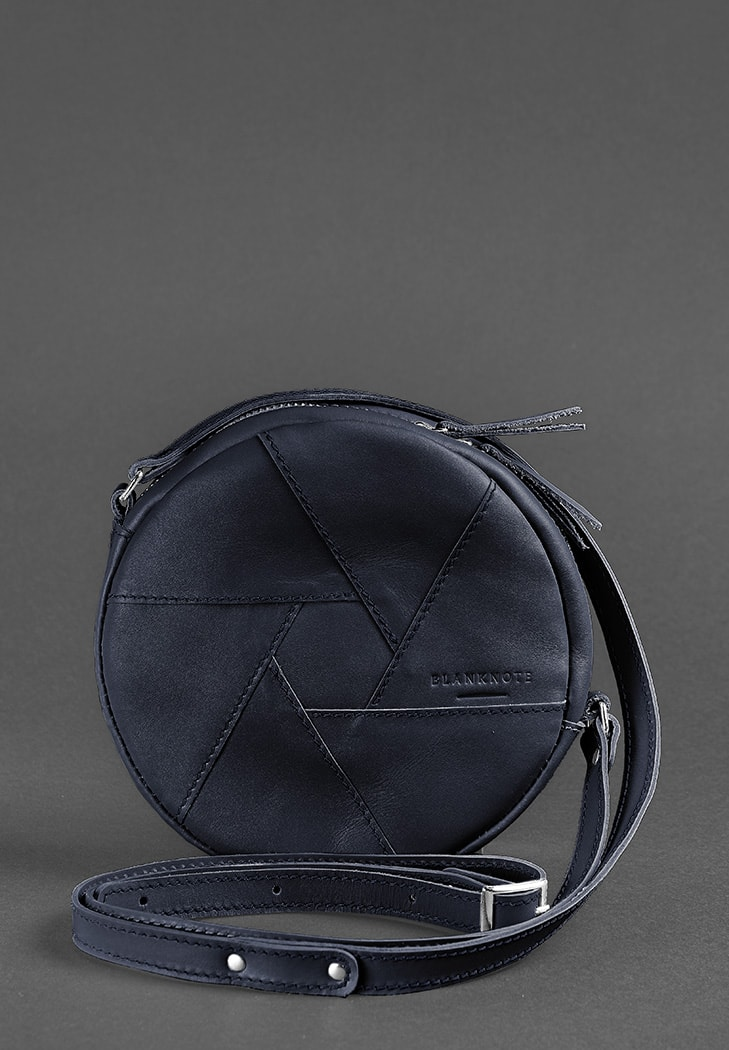 Elegant Unique Crossbody Bag Leather Round Bag - Leather Purse Backpack