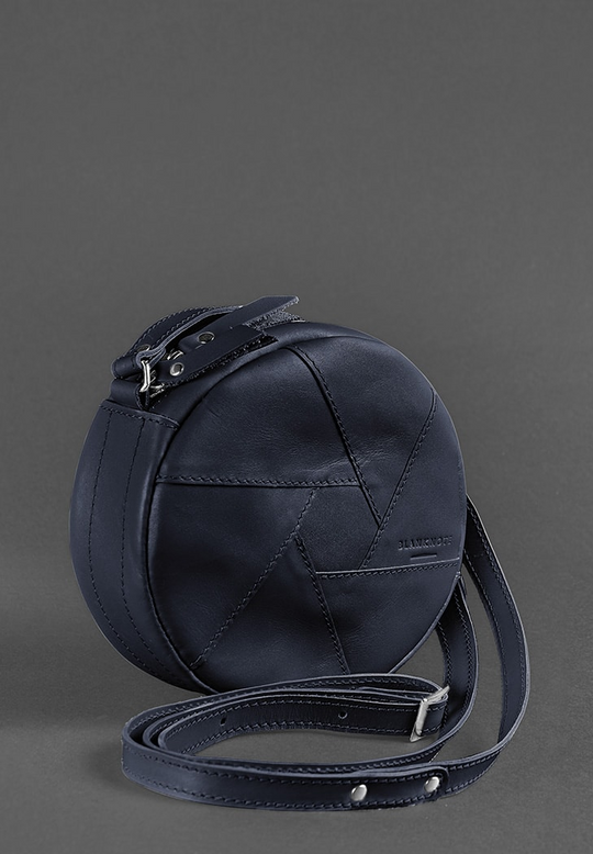 Designer Unique Crossbody Bag Leather Round Bag - Leather Purse Backpack