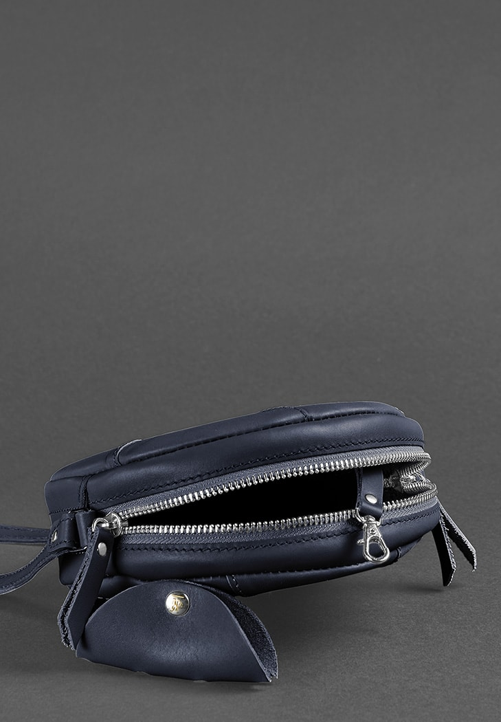 Designer Unique Crossbody Bag Leather Round Bag - Leather Purse Backpack