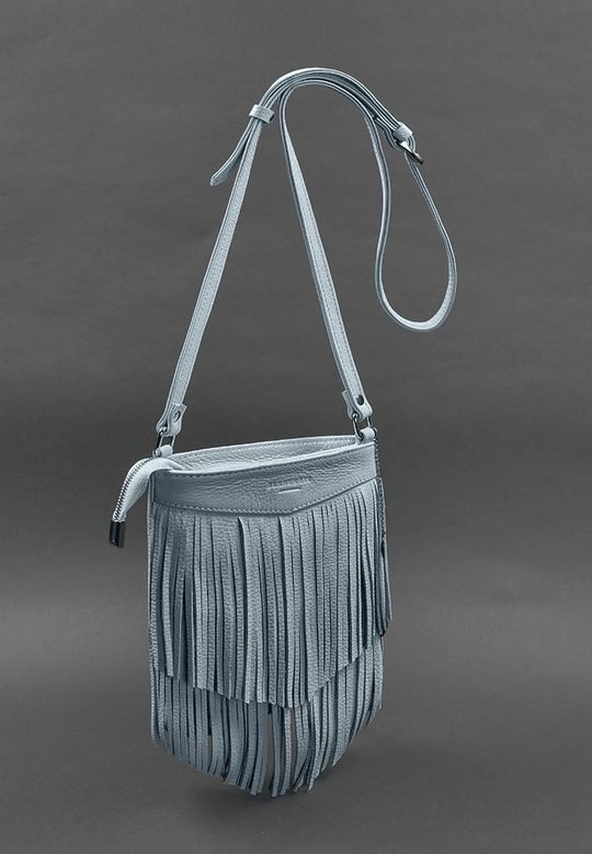 Unique Mini Crossbody Women's Leather Bag with Fringe - Leather Purse Backpack