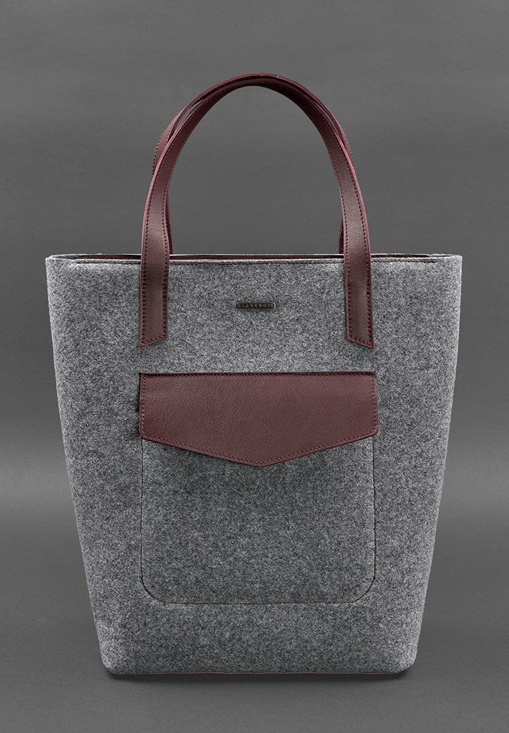 felted wool purse tote bag