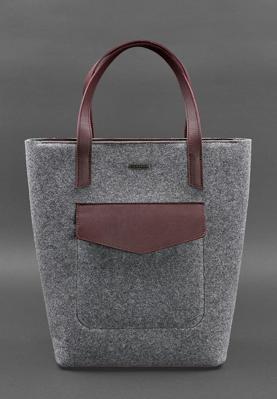 felted wool purse tote bag