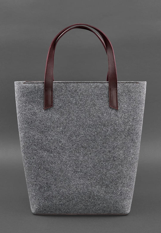 felt flannel tote bag