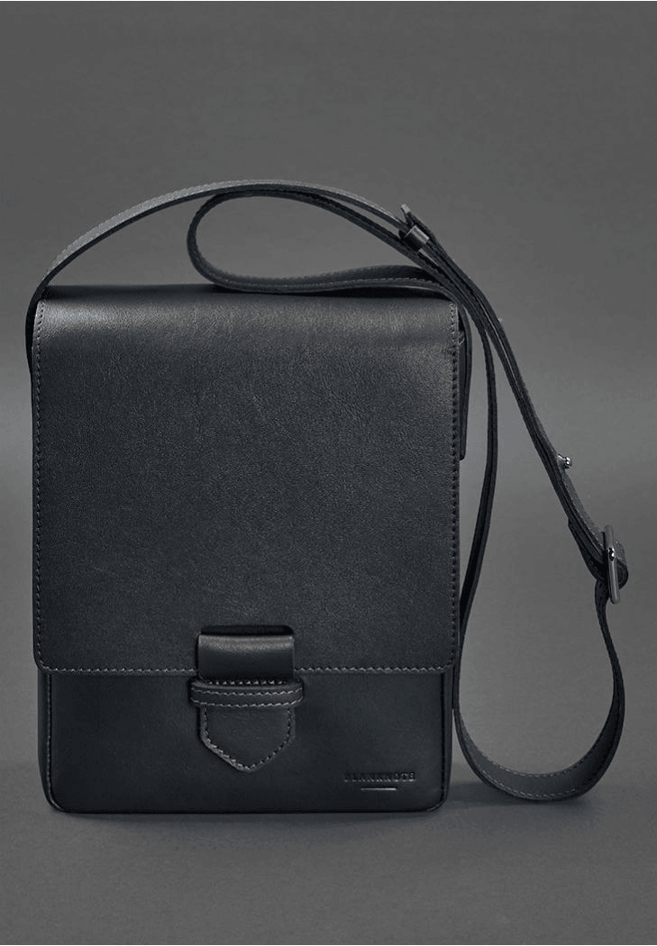 Stylish Premium Leather Messenger Bag for Men - Perfect Crossbody Design - Leather Purse Backpack