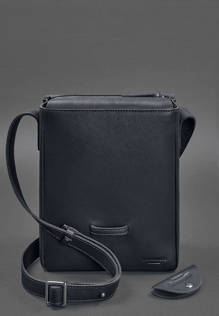 Stylish Premium Leather Messenger Bag for Men - Perfect Crossbody Design - Leather Purse Backpack