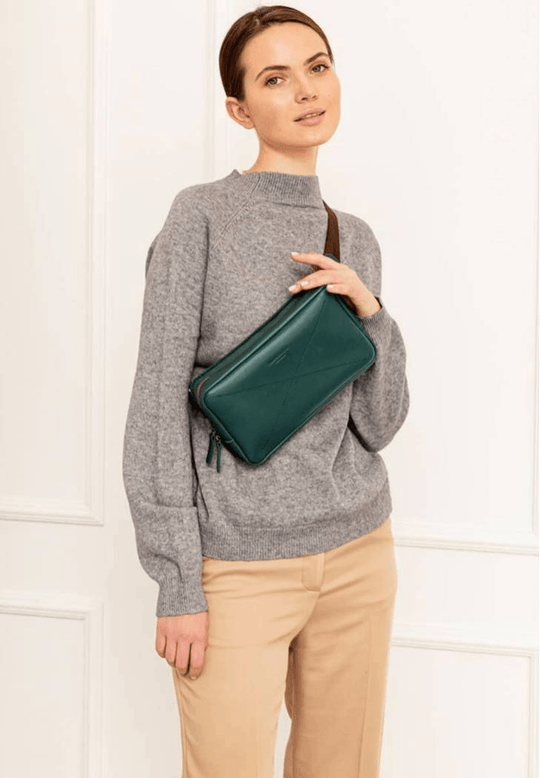 Luxury Soft Leather Sling Bag – Handcrafted One-Shoulder Crossbody - Leather Purse Backpack