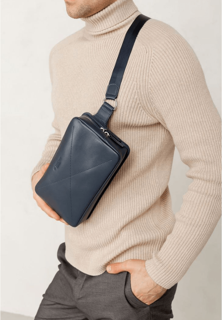 Luxury Handmade Leather Sling Bag – Chic and Comfortable Crossbody - Leather Purse Backpack
