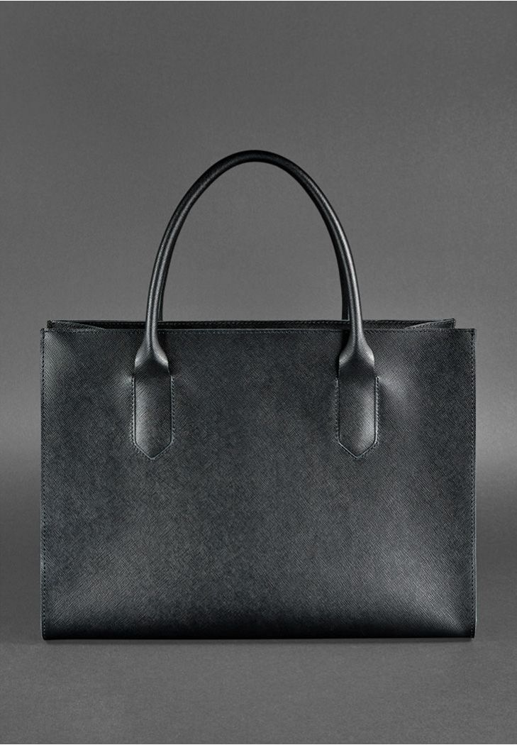 Perfect Design Black Classic Leather Tote Bag for Women - Leather Purse Backpack