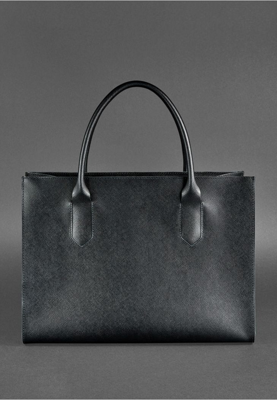 Perfect Design Black Classic Leather Tote Bag for Women - Leather Purse Backpack