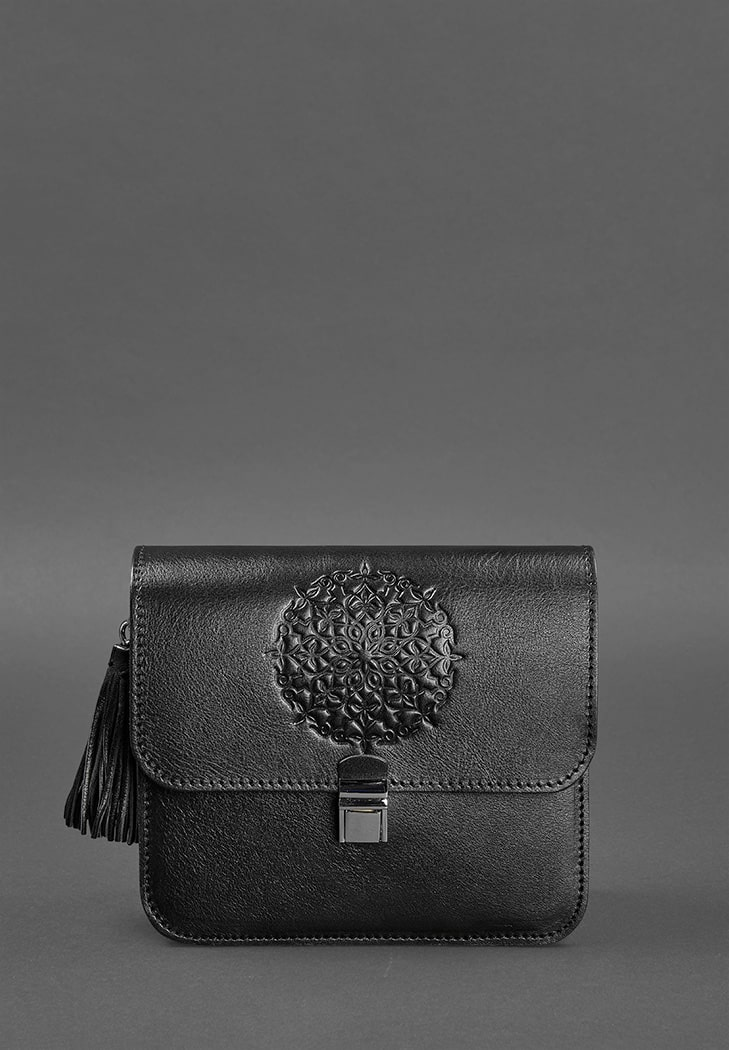 Elegant Design Leather Crossbody Bag with Embossing for Women - Leather Purse Backpack
