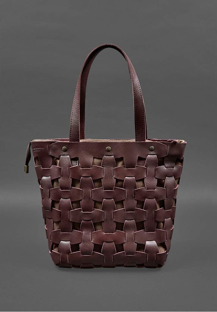 Woven Leather Bag Tote Bag for Lady Shoulder Bag - Leather Purse Backpack