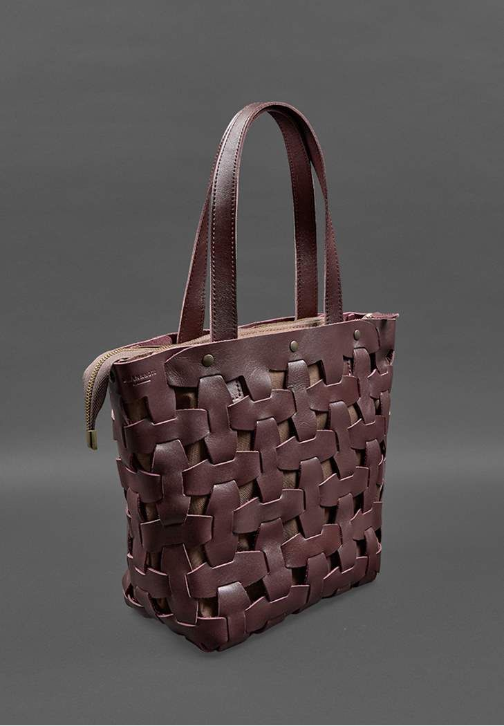 Chic Woven Leather Bag Tote Bag for Lady Shoulder Bag - Leather Purse Backpack
