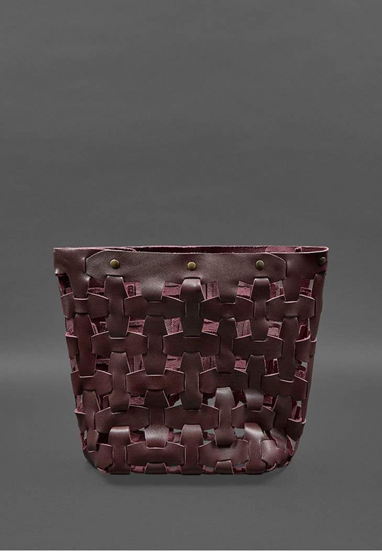Chic Woven Leather Bag Tote Bag for Lady Shoulder Bag - Leather Purse Backpack