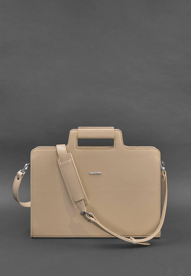 Unique Women's Leather Bag For Laptop and Documents - Leather Purse Backpack