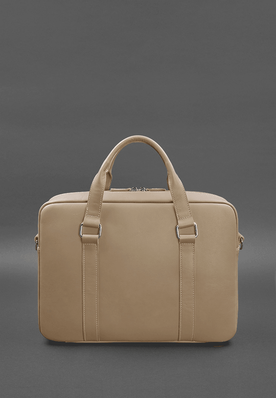 Unique Men's Leather Bag for a  Laptop and  Documents - Leather Purse Backpack