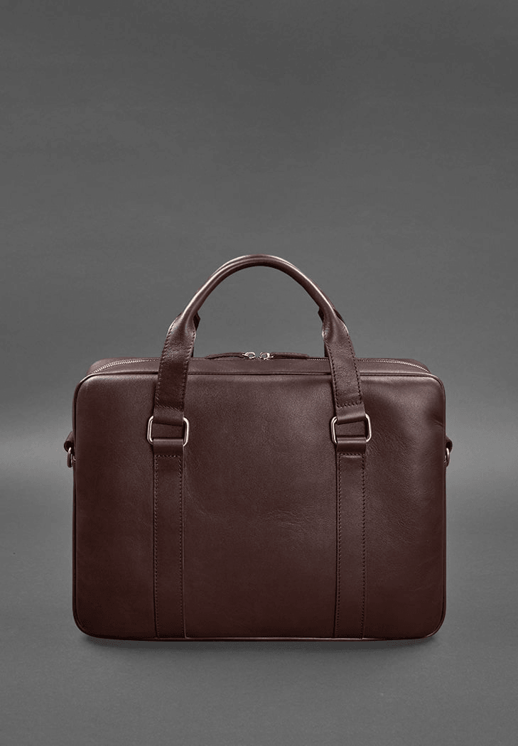 Exclusive Men's Leather Bag for a  Laptop and  Documents - Leather Purse Backpack