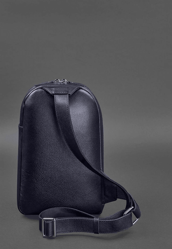 Sophisticated Handmade Luxury Leather Men's One-Shoulder Sling Bag - Leather Purse Backpack