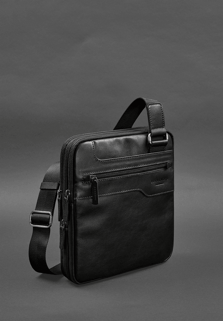 Luxury Stylish Square Crossbody Leather Sling Bag For Men - Leather Purse Backpack