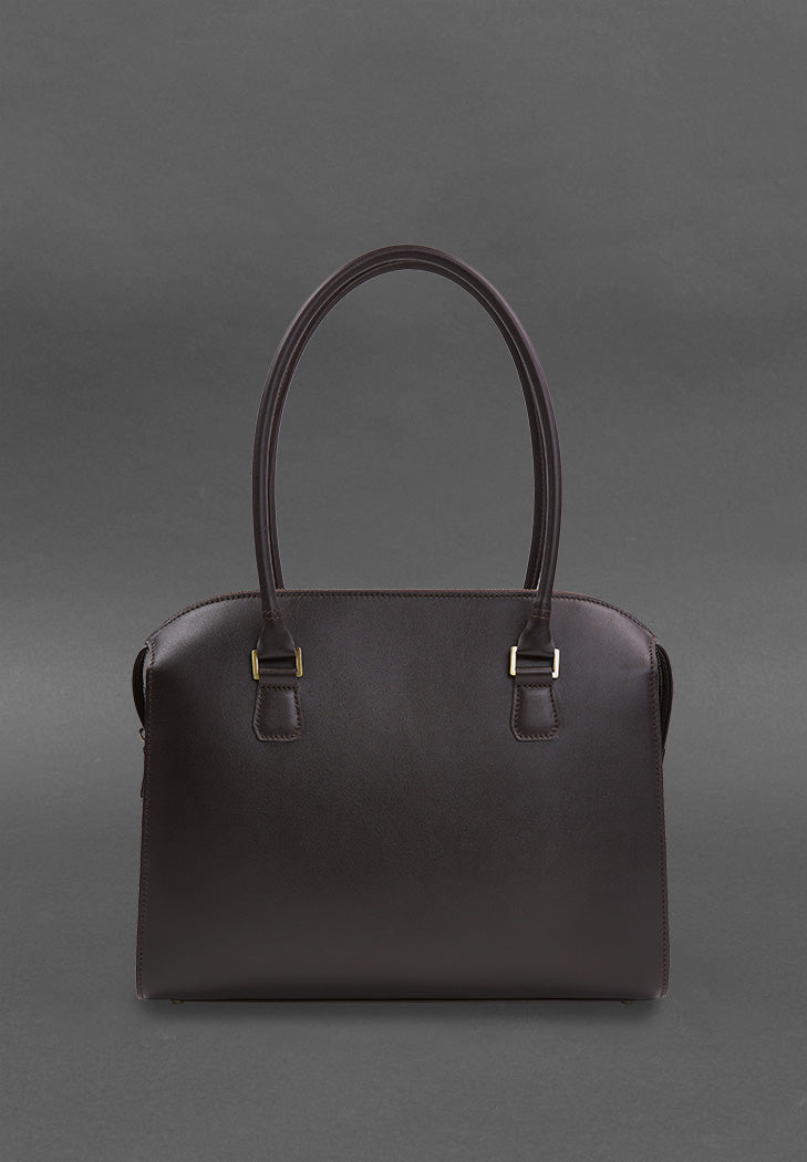 Casual Women's Leather Briefcase Messenger Bag - Leather Purse Backpack