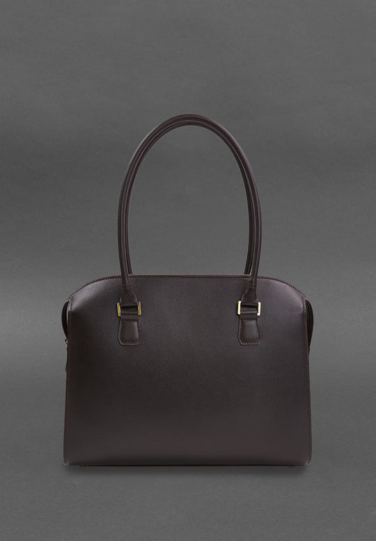Casual Women's Leather Briefcase Messenger Bag - Leather Purse Backpack