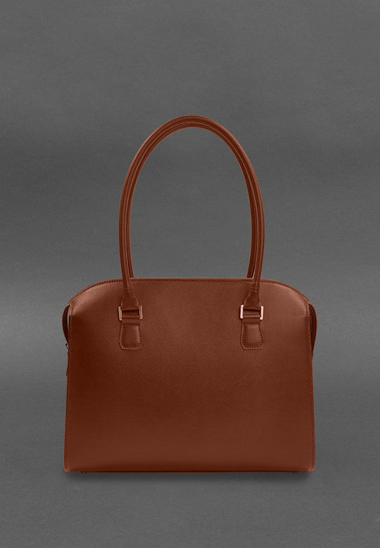 Casual Women's Leather Briefcase Messenger Bag - Leather Purse Backpack