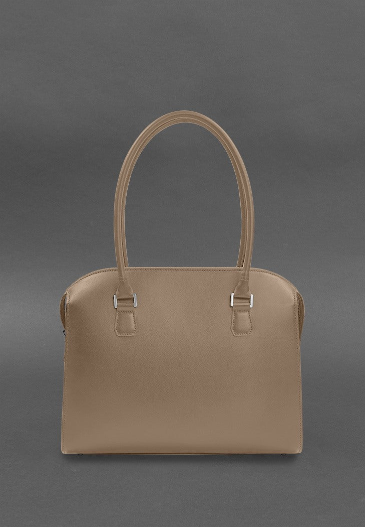 Casual Women's Leather Briefcase Messenger Bag - Leather Purse Backpack