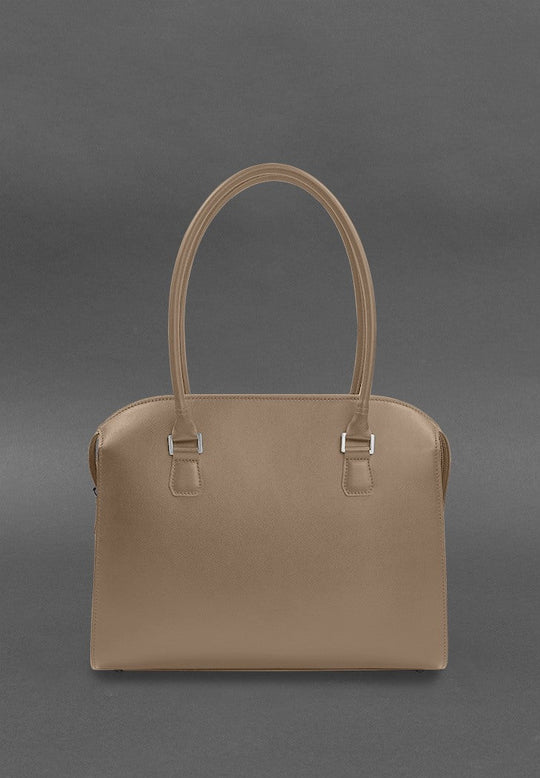 Casual Women's Leather Briefcase Messenger Bag - Leather Purse Backpack