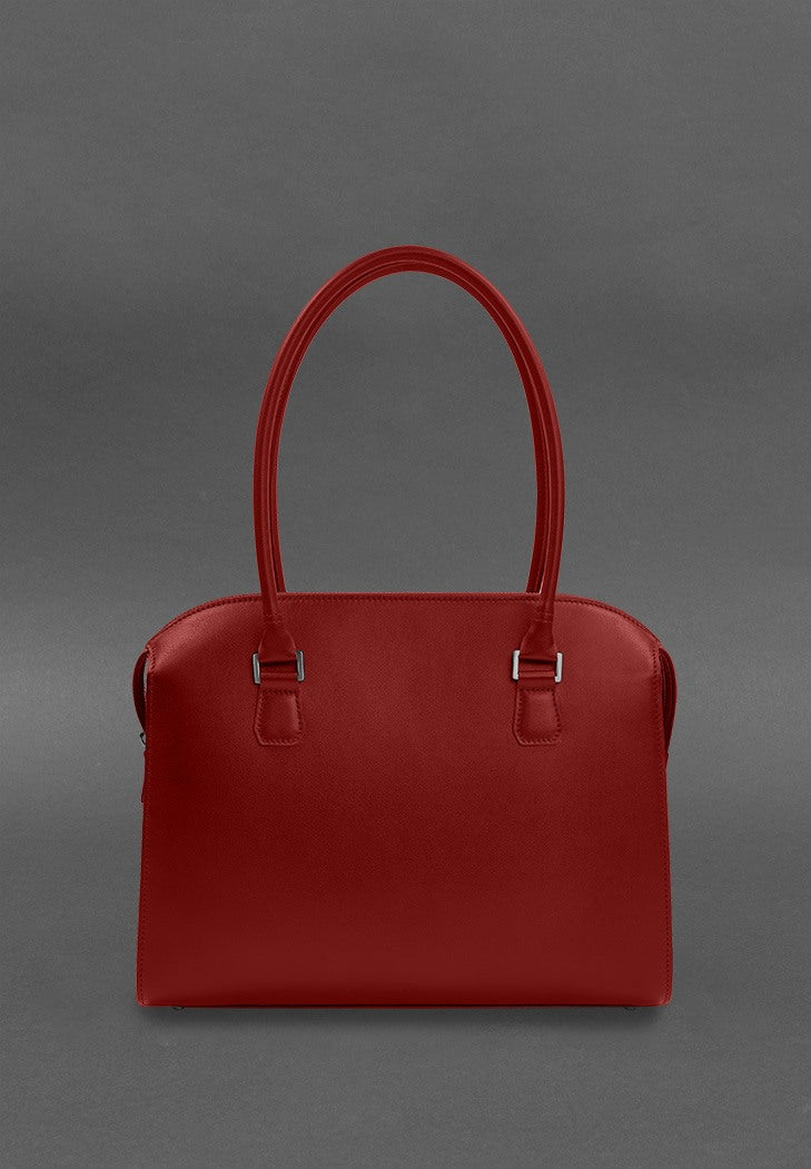 Casual Women's Leather Briefcase Messenger Bag - Leather Purse Backpack