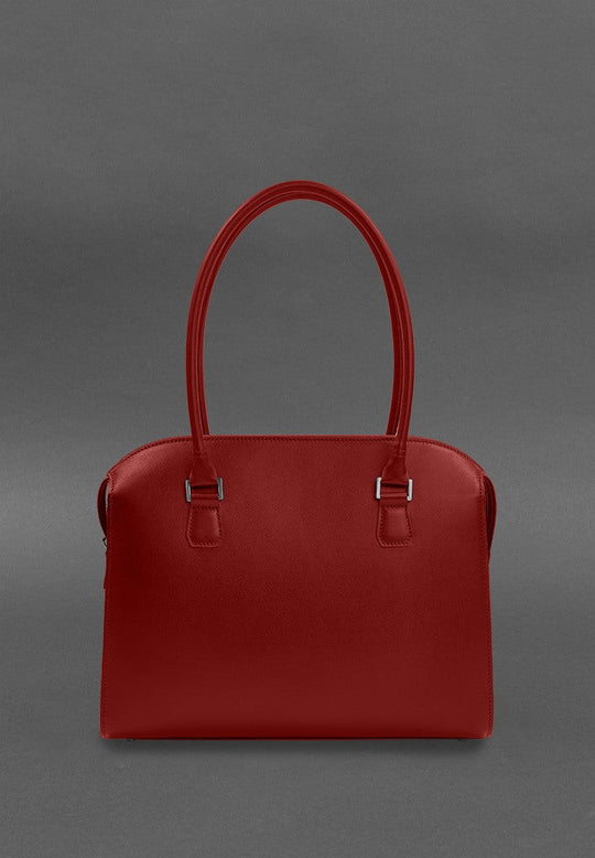 Casual Women's Leather Briefcase Messenger Bag - Leather Purse Backpack
