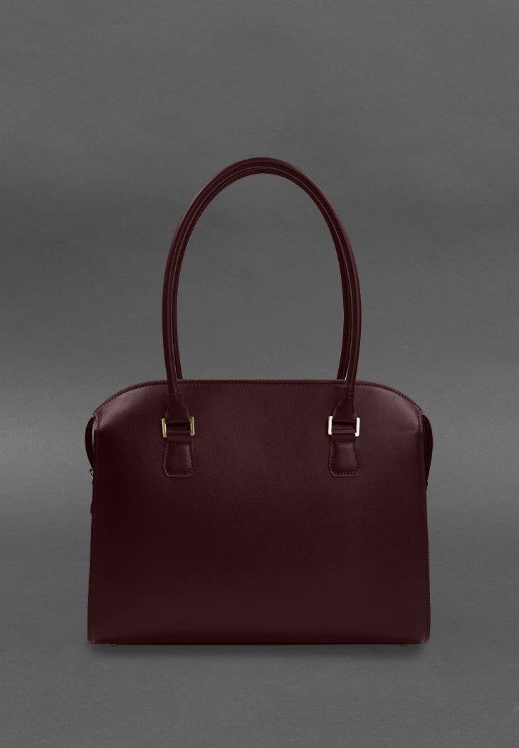 Casual Women's Leather Briefcase Messenger Bag - Leather Purse Backpack