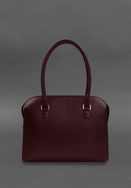 Casual Women's Leather Briefcase Messenger Bag - Leather Purse Backpack