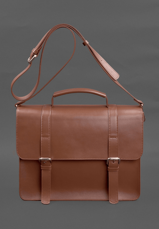 Exclusive Designer Leather Briefcase Messenger Bag - Leather Purse Backpack
